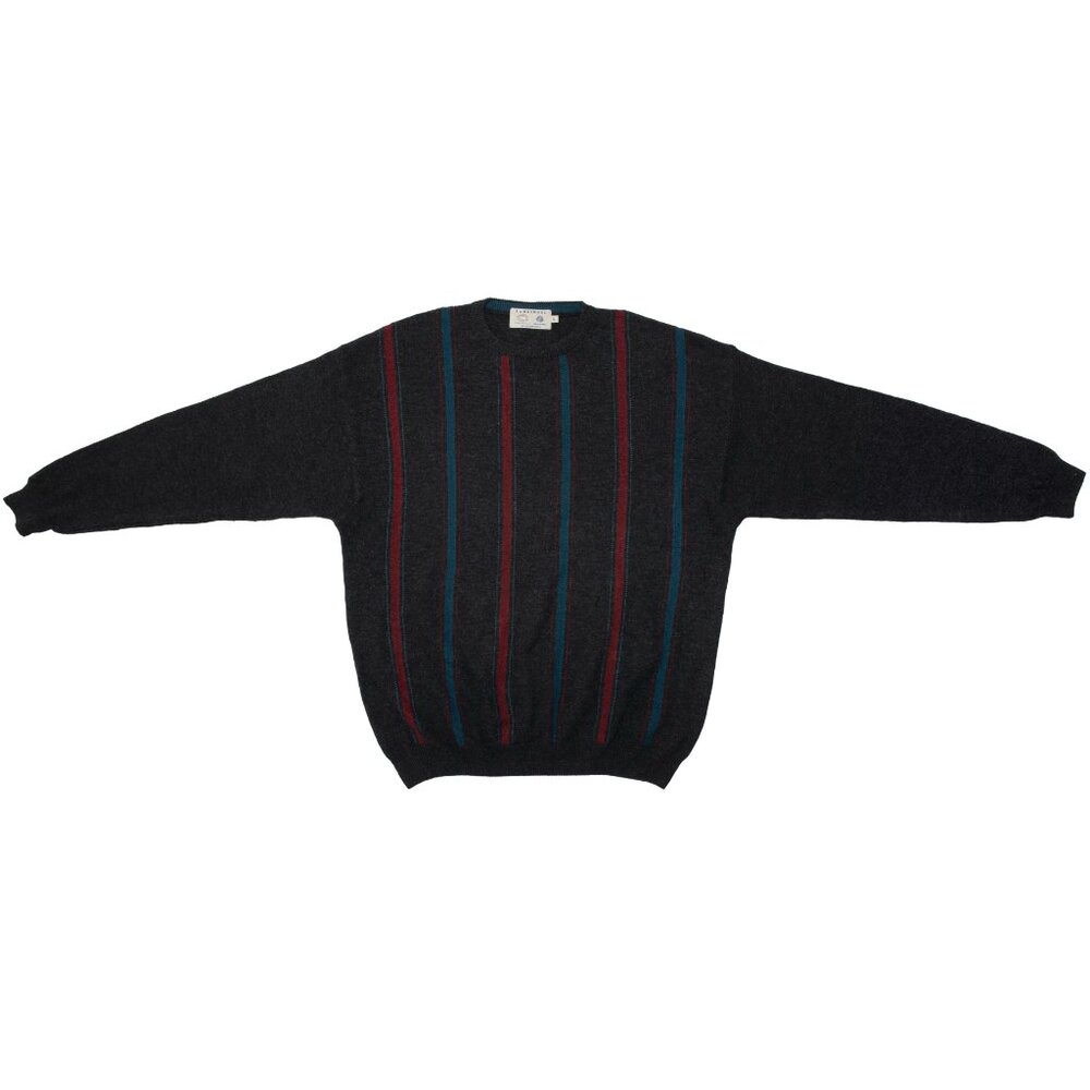 Debenhams (UK) 70s Intarsia Stripe Lambswool Knit Pullover